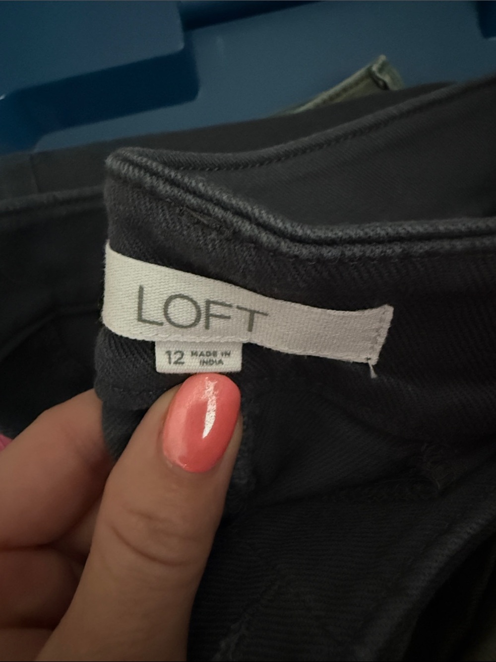 LOFT Wide Leg Pants in Gray - Picture 3 of 3